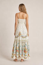 Back view showing smocked panel detail