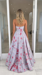 Lavender dress back view