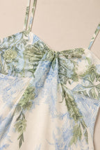 Close-up detail of bodice and knot detail